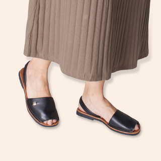 Andrea Sandalia Piel Negro