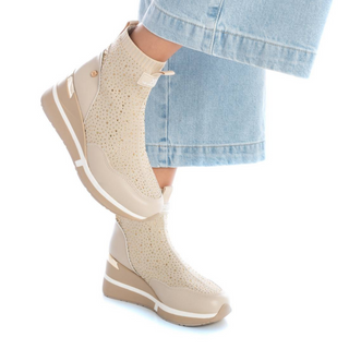 Tenis Plataforma Tamara Beige