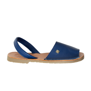 Andrea Sandalia Piel Azul Rey