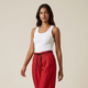 Pantalon Lino Rojo