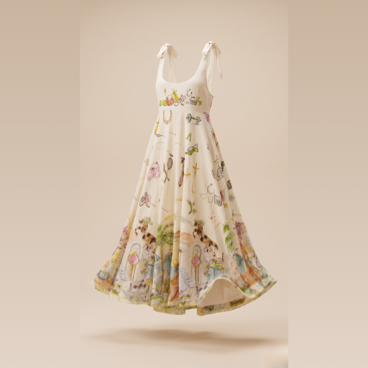 Vestido Estampado Amarillo