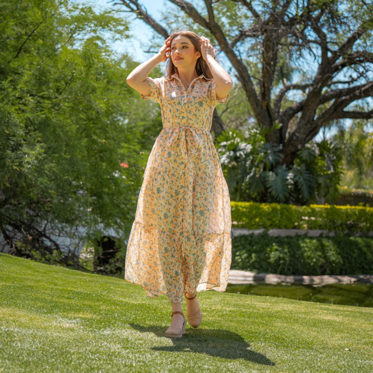 Vestido Camisero Floral