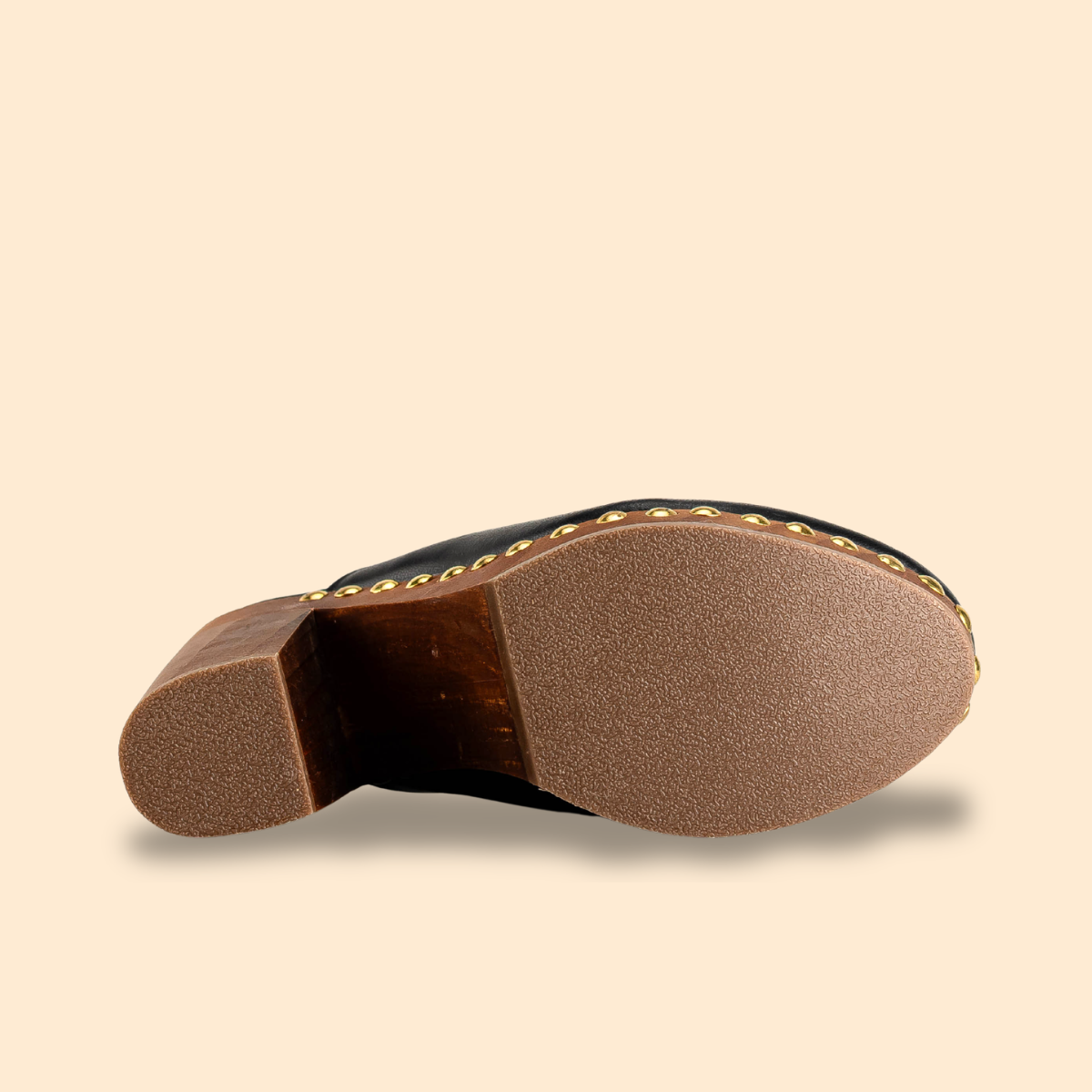 Claudia Negro Clogs de Madera