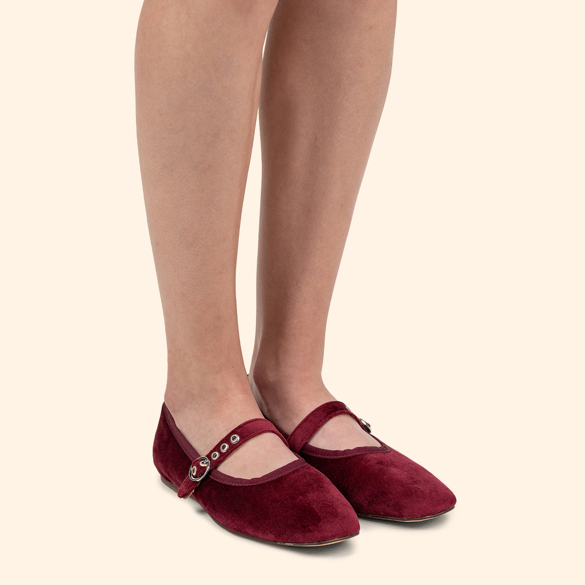 Melissa Ballerina Velvet Vino