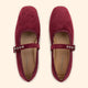 Melissa Ballerina Velvet Vino